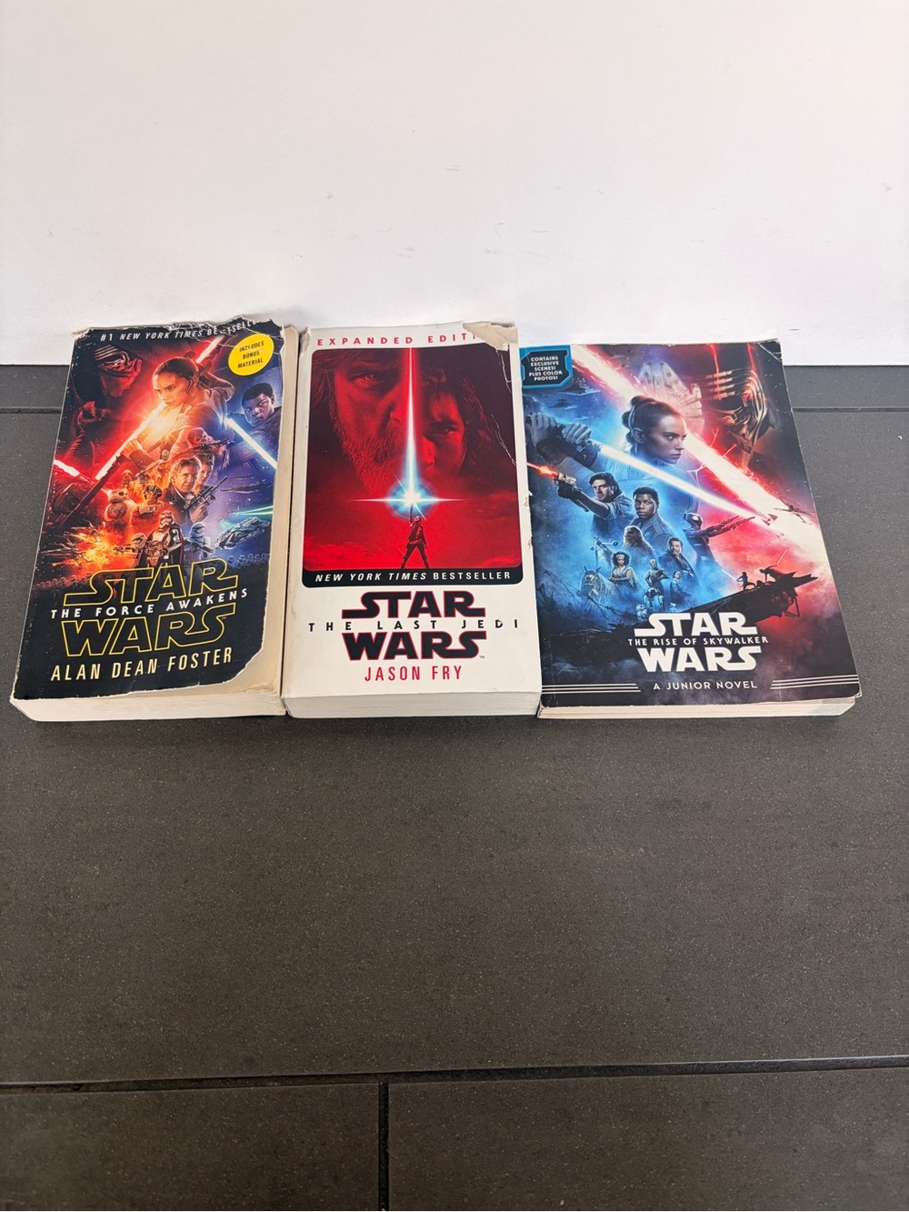 Star Wars Paperback Book Set with Red, White, Blue Covers